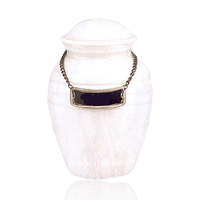 White Marble Child Cremation Urn