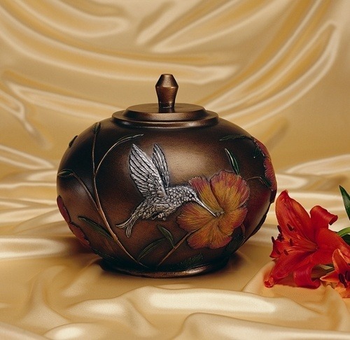 Hummingbird Blossom Cremation Urn