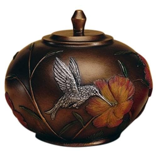 Hummingbird Blossom Cremation Urn Hummingbird Blossom Cremation Urn