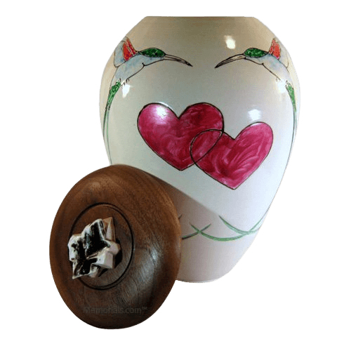 Hummingbird Heart Cremation Urn