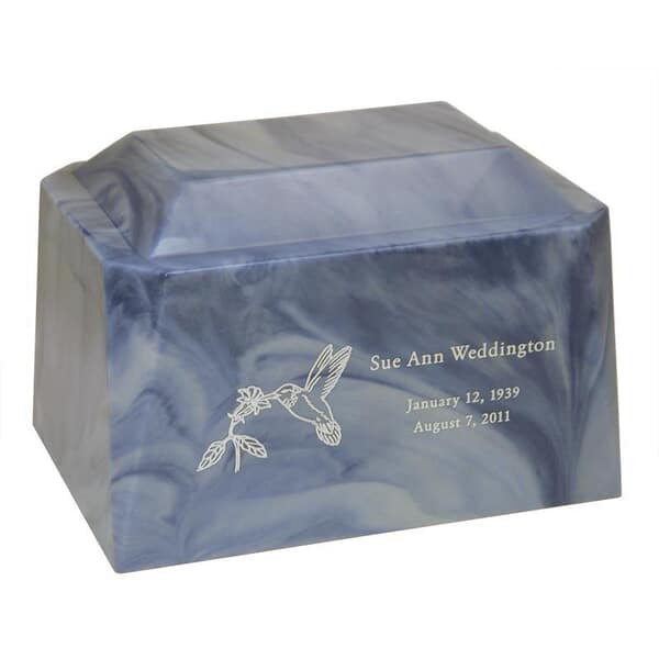 Hummingbird Marble Cremation Urn