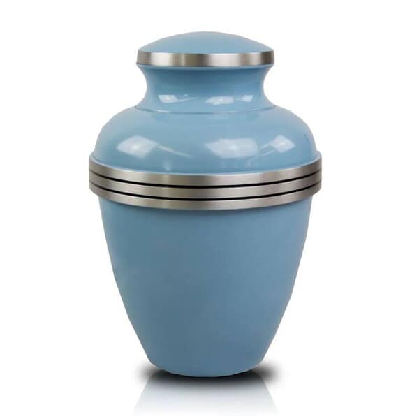 Ice Blue Memorial Cremation Urn