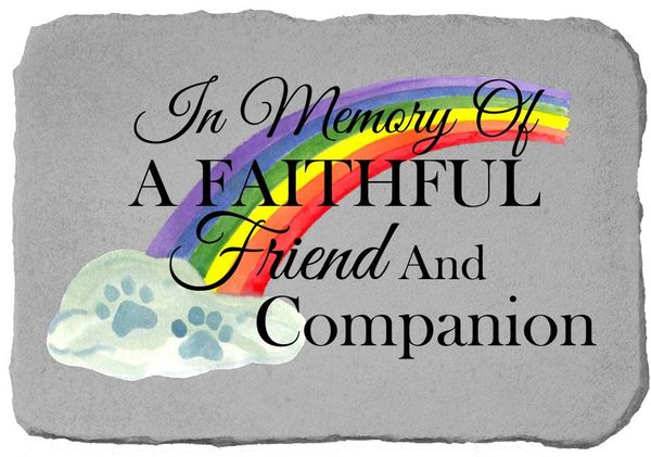 Faithful Friend Pet Memorial Stone