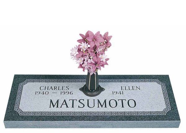 Imperial Companion Granite Headstone 40 x 14