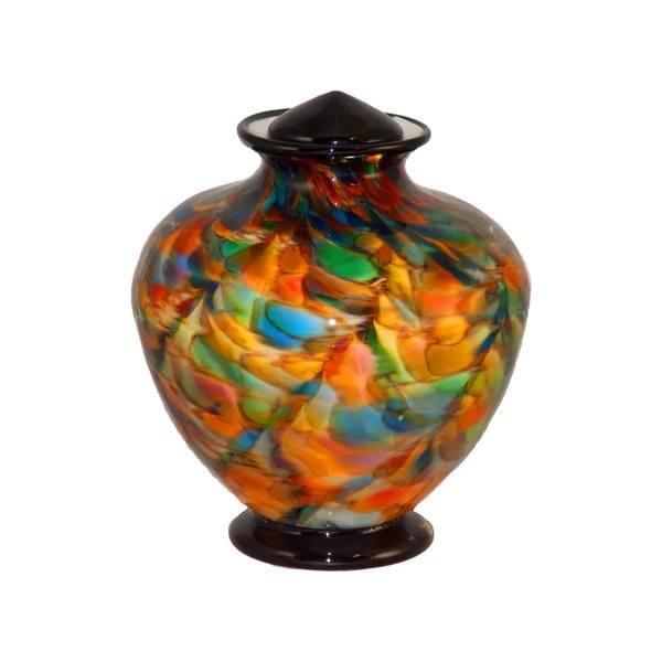 In the Wind Child Glass Urn