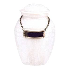 White Pet Marble Cremation Urns