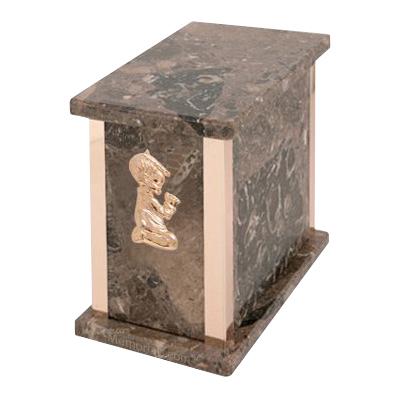 Design Rosatica Praying Boy Marble Urn