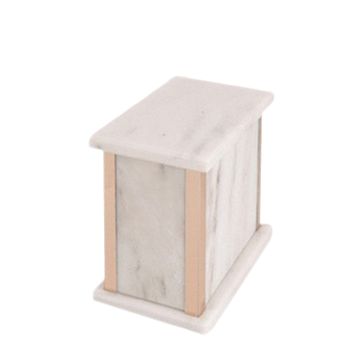 Bianco White Medium Marble Urn