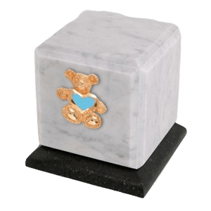 Graceful Danby Teddy Blue Heart Cremation Urn