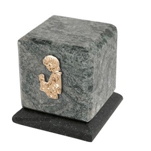 Graceful Jade Child with Toy Cremation Urn