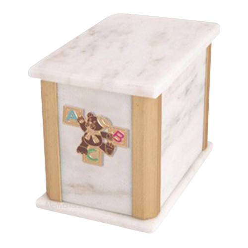 Solitude Bianco ABC Teddy Cremation Urn