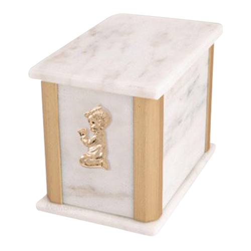 Solitude Bianco Praying Boy Cremation Urn