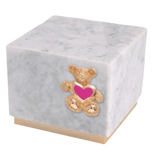 Innocence Danby Teddy Pink Heart Cremation Urn