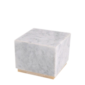 Dignity Bianco Marble Medium Urn