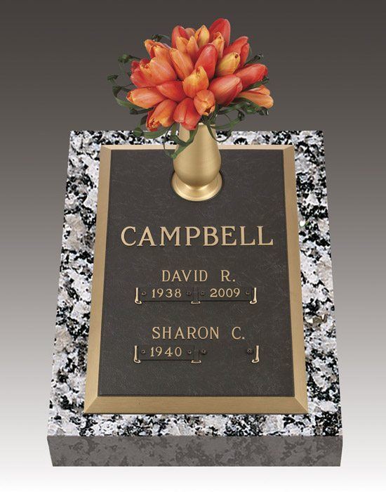 Infinity Classic Deep Bronze Headstone 16 x 24
