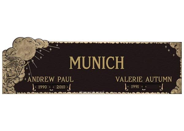 Infinity Heavenly Rays Bronze Plaque 56 x 16