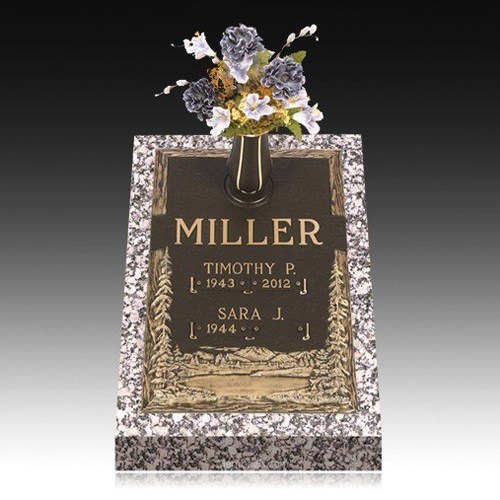 Infinity Mountain Pine Deep Bronze Headstone