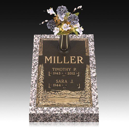 Infinity Mountain Pine Deep Bronze Headstone 24 x 30 Infinity Mountain Pine Deep Bronze Headstone 24 x 30