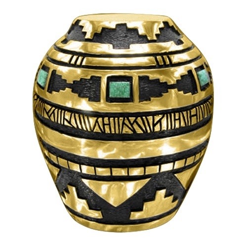 Kingsman Malachite Gold Cremation Urn