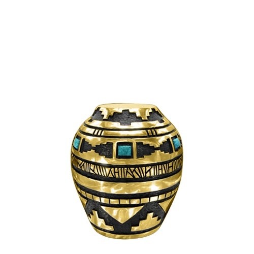 Kingsman Turquoise Gold Keepsake Urn