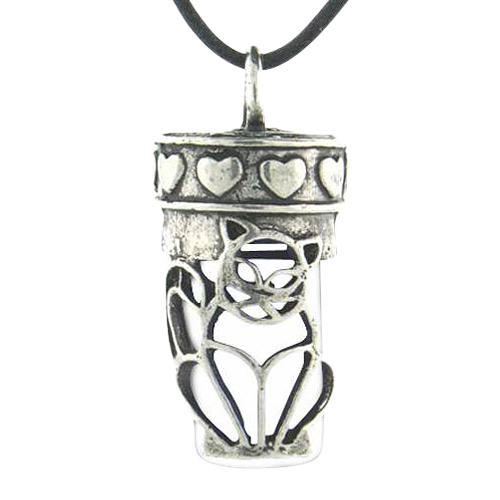 Kitty Cat Cremation Necklace