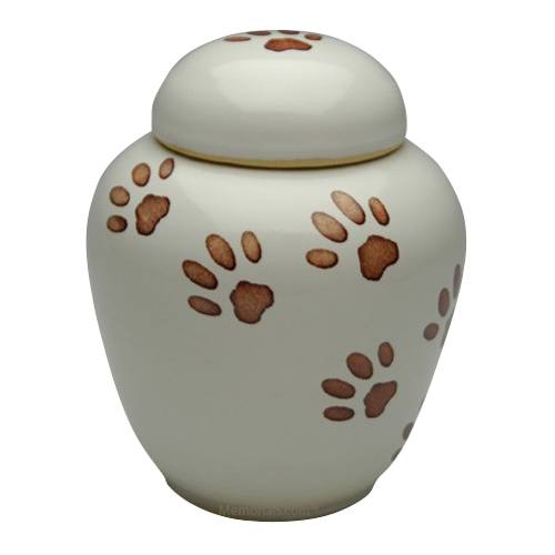 Kitty Paws Ceramic Cremation Urn