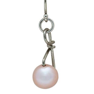 Knot Lavender Pearl Cremation Earrings
