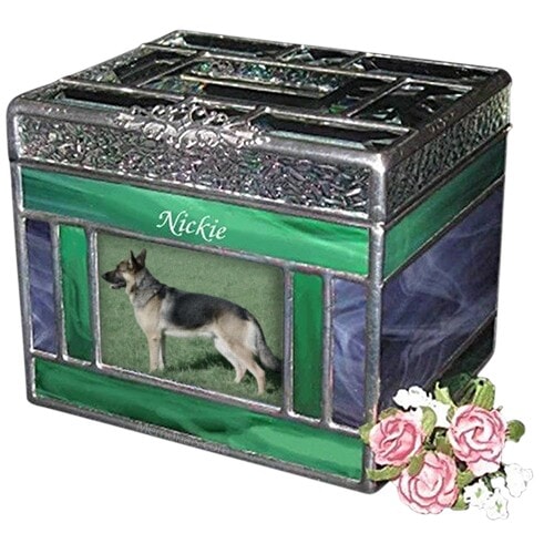 Land and Sky Small Photo Pet Urn