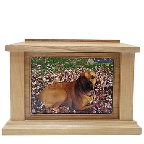 Large Cherry Rectangle Picture Pet Urn
