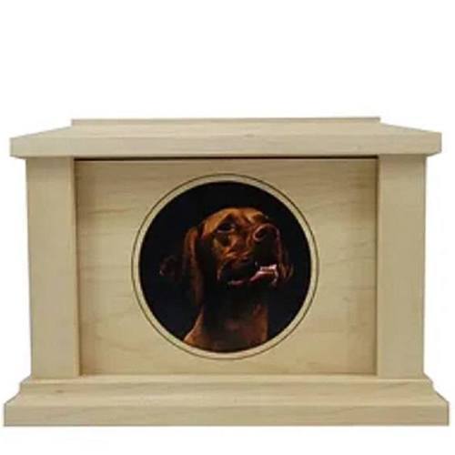 Large Maple Circle Picture Pet Urn