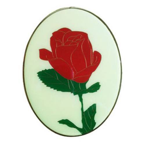 Last Rose Cloisonne Urn Applique