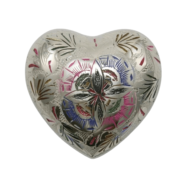 Lattice Keepsake Heart Cremation Urn