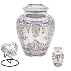 Lavender Doves Cremation Urns