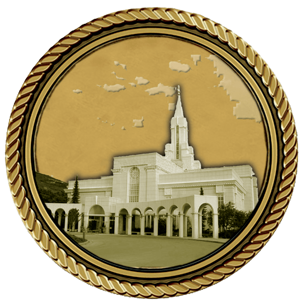 LDS Bountiful Temple Medallion