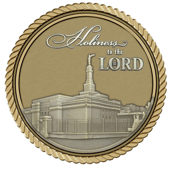 LDS Holiness to the Lord Small Temple Medallion