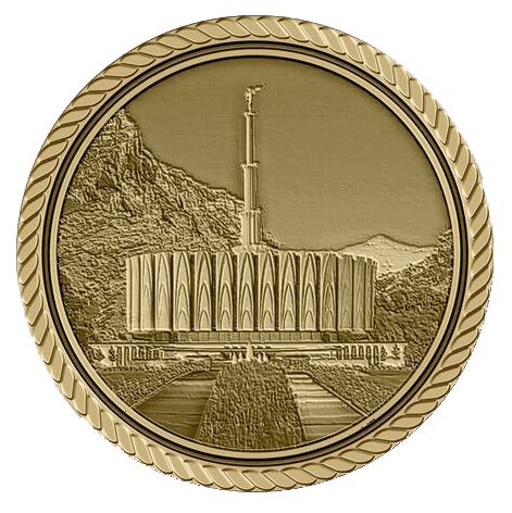 LDS Provo Temple Medallion