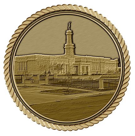 LDS Small Temple Medallion