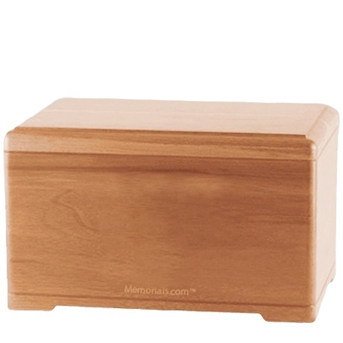 Light Cherry Wood Urn