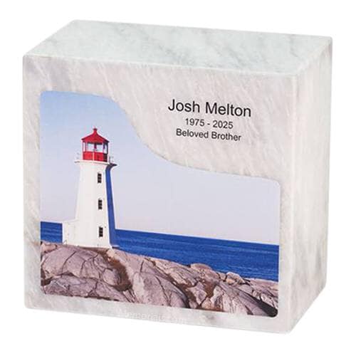 Lighthouse Marble Cremation Urn