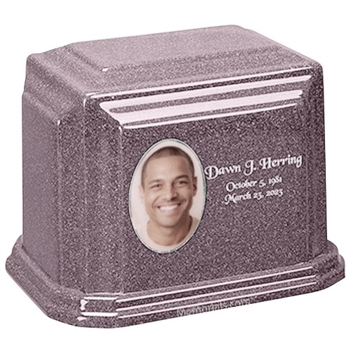Lilac Cultured Photo Urn