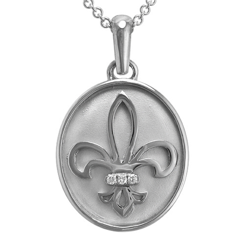 Flower Of The Lily Silver Cremation Pendant