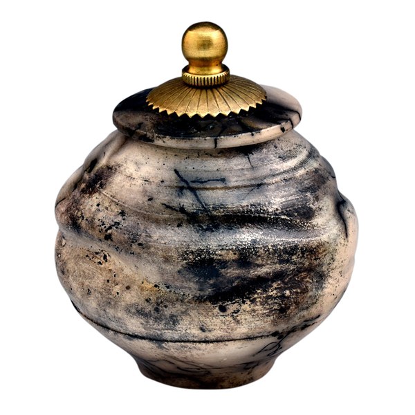 Limbolo Natural Raku keepsake Urn