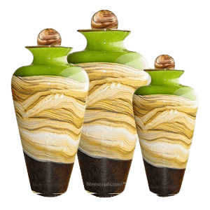 Celestial Lime Cremation Urns