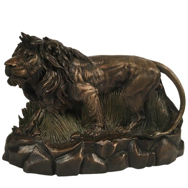 Lion Bronze Cremation Urn