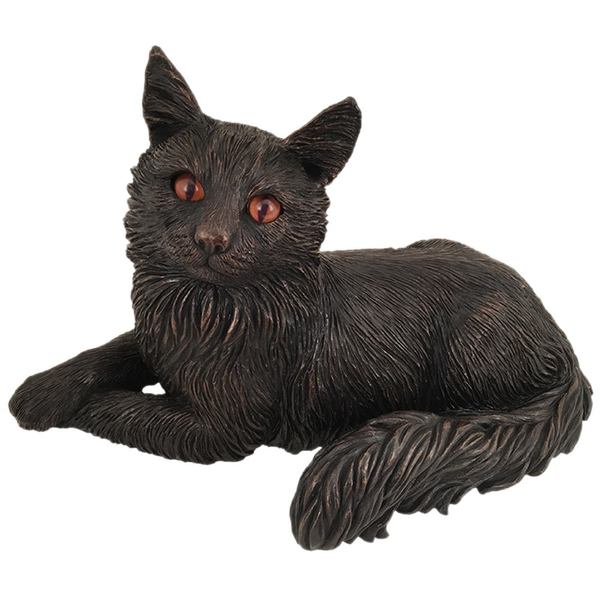 Long Haired Cat Shadow Cast Urn
