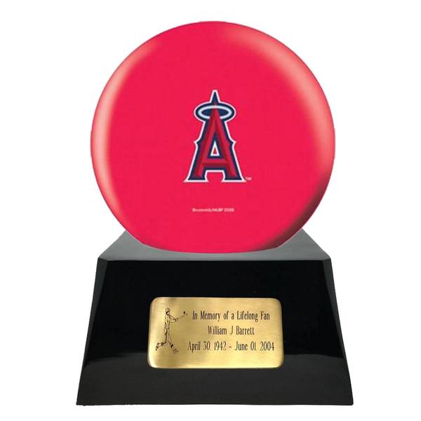 Los Angeles Angels Baseball Sphere Cremation Urn