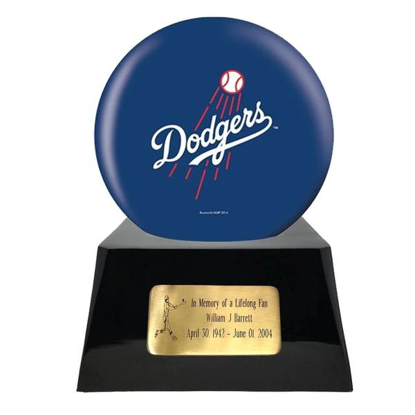 Los Angeles Dodgers Baseball Sphere Cremation Urn