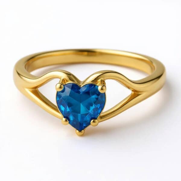 Love Dedication Heart Cremation Diamond Ring