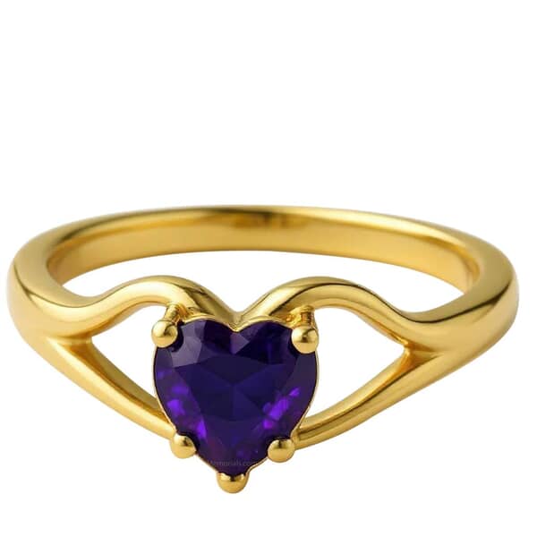 Love Eternal Heart Cremation Diamond Ring