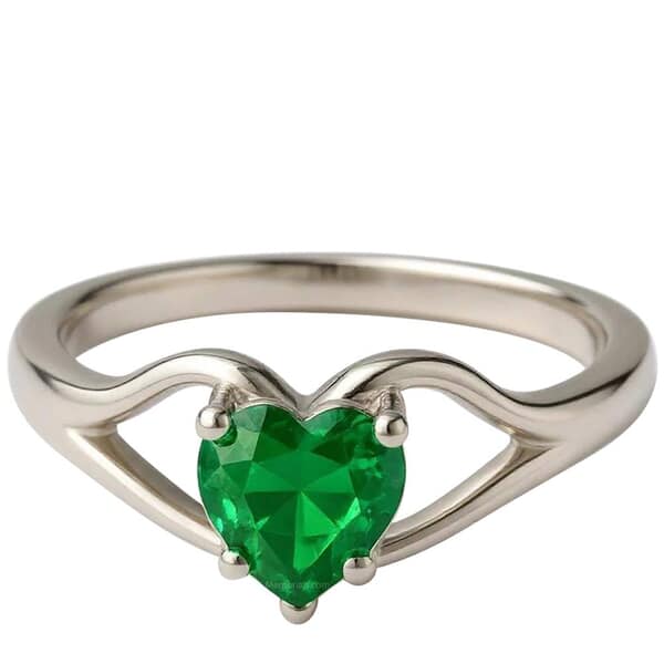 Love Garden Heart Cremation Diamond Ring